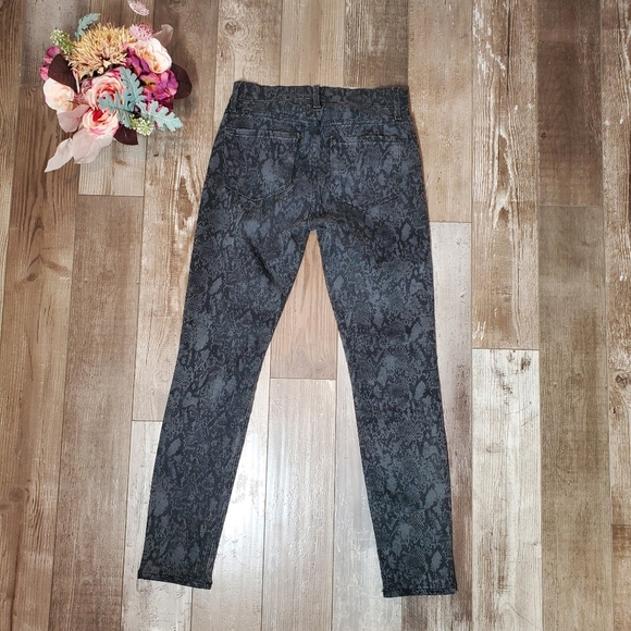 Frame Denim Women's Snake Print Jeans Size 27 Black Gray Skinny Stretchy NWOT - Picture 16 of 16